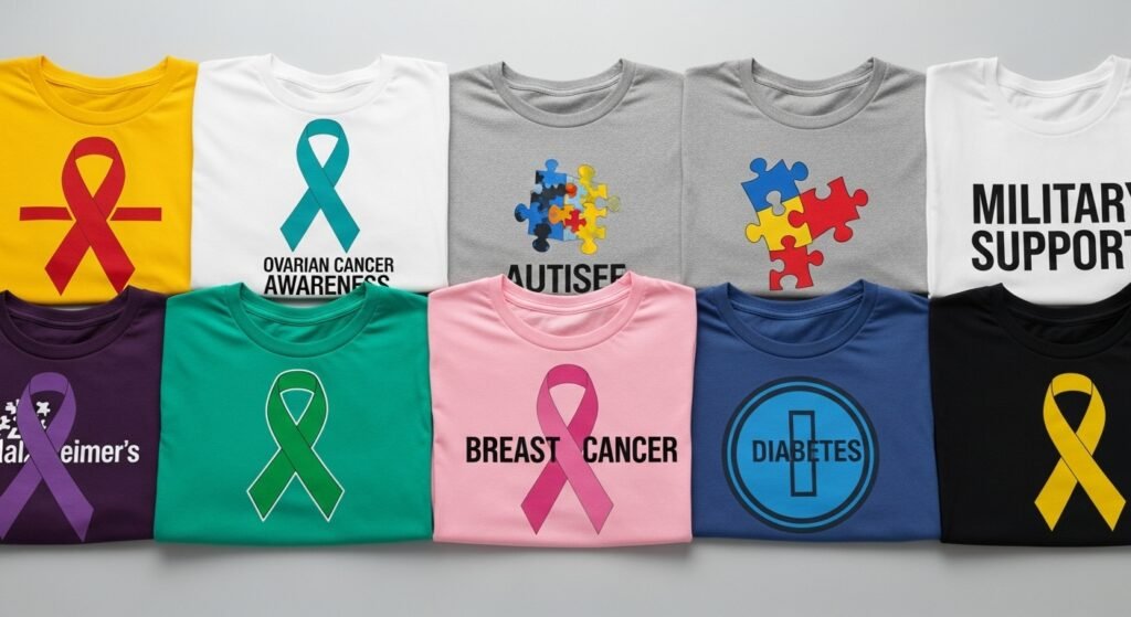 Design with Purpose: Symbolism Behind Awareness Shirts