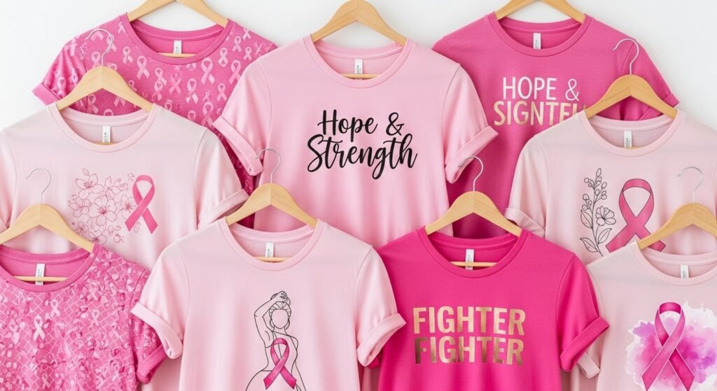 Stylish and Strong: Trending Designs in Pink Breast Cancer Shirts
