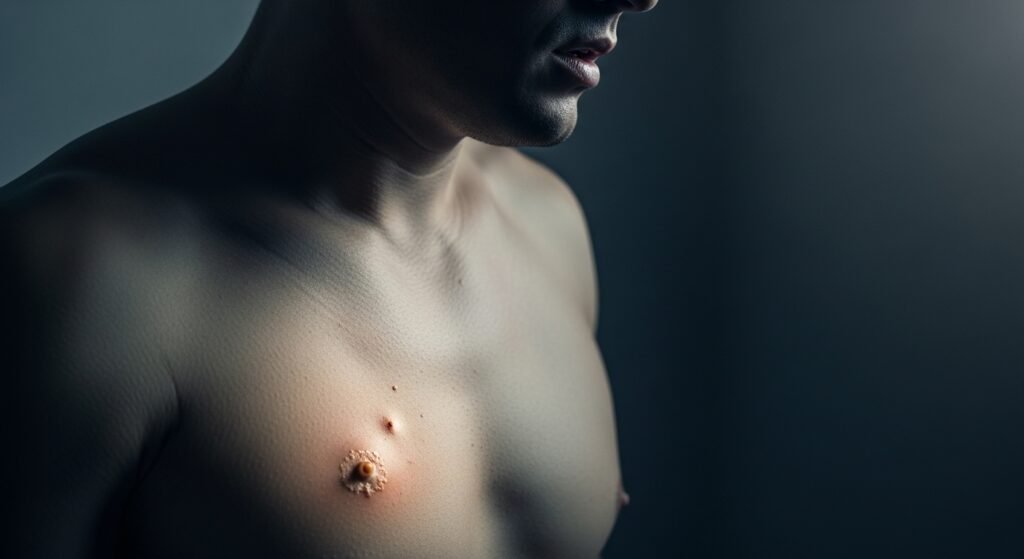 Symptoms in Male Breast Cancer